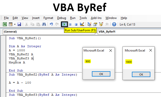 VBA ByRef