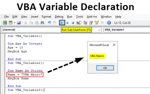 VBA Variable Declaration | How to Use Variable Declaration in Excel VBA
