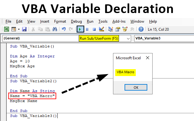 Excel VBA Variable Declaration