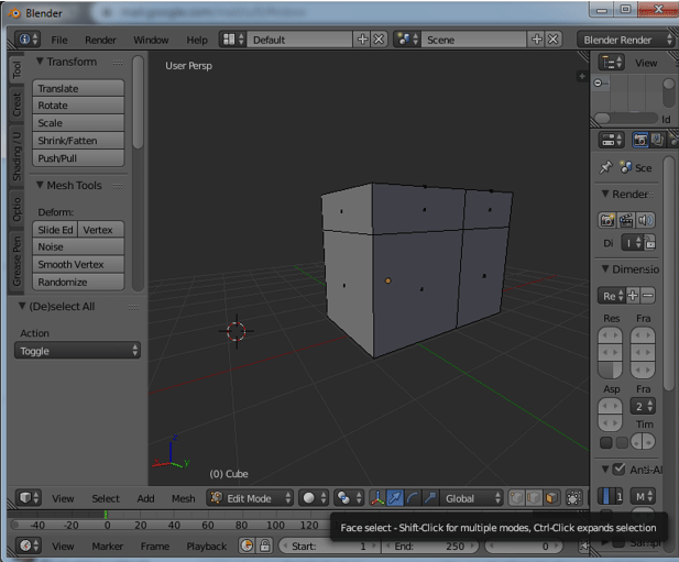 Extrude Blender Step 8