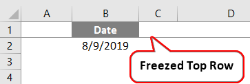Freeze Top Row