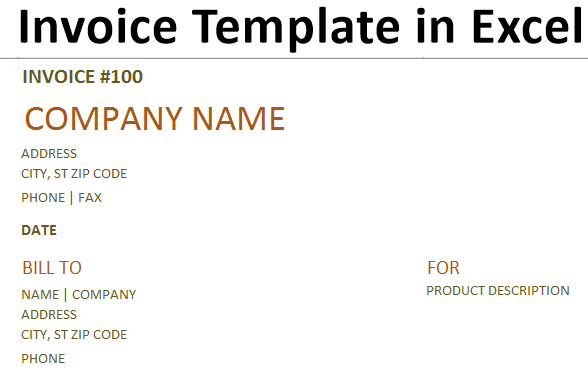 Invoice Template In Excel How To Create Invoice Template In Excel