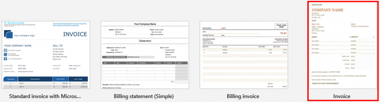create invoices in excel