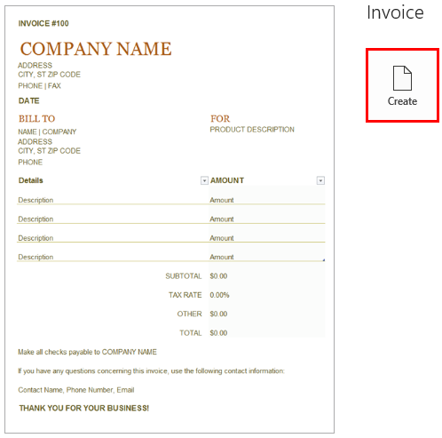 microsoft excel invoice template 2010