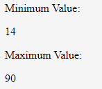 Math.min() and Math.max()