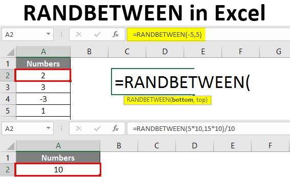 RANDBETWEEN in Excel 