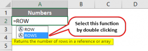 ROWS Function in Excel | Examples to Use ROWS Function in Excel
