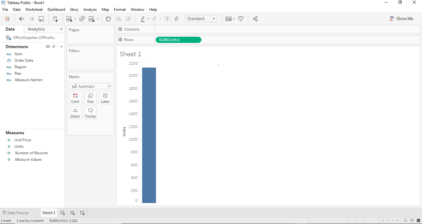 Stacked Bar Chart in Tableau 3