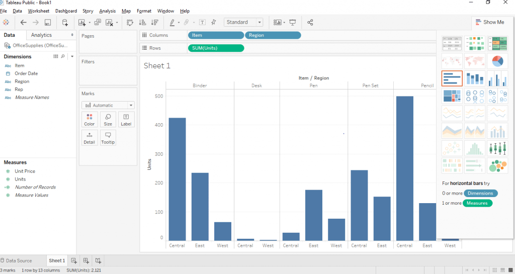 Stacked Bar Chart In Tableau 