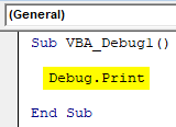 VBA Debug Print Example 1-3