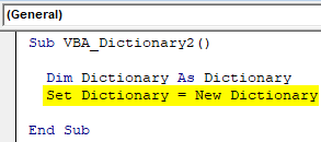 VBA Dictionary Example 1-6