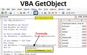 VBA GetObject | Example of GetObject Function in Excel VBA