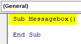 VBA Message Box Example 1.2