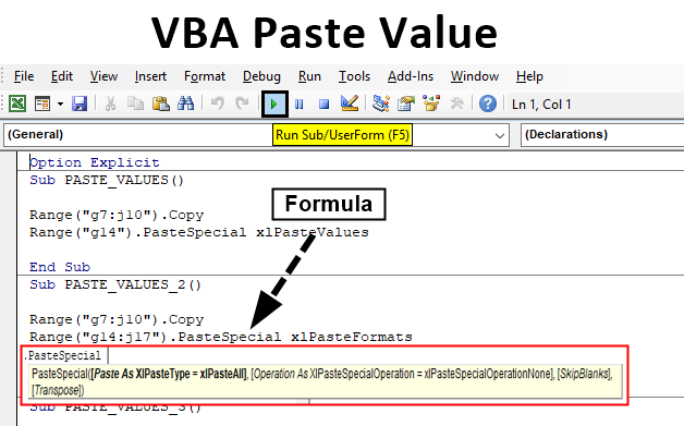 keyboard shortcut for paste special values