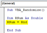 Assign VBA RND function