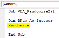 VBA Randomize Example 2-3