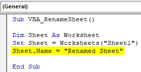 Vba Rename Sheet How To Rename Sheet In Excel Using Vba