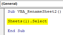 VBA Rename Sheet Example 3.2