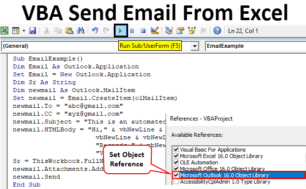 VBA Send Email From Excel How To Send Emails From Using Excel VBA 