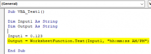 VBA Text | How To Use Text Function In Excel VBA With Examples?