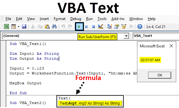 VBA Text