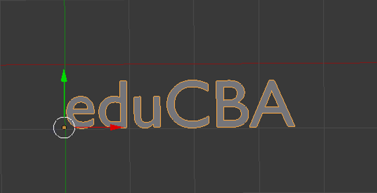 Step 3.3(3d text in blender)