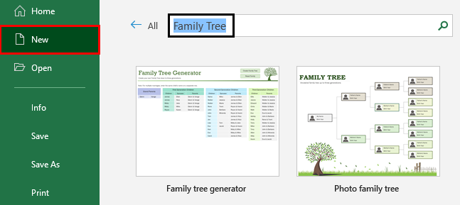 excel family tree builder