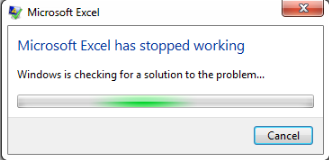 excel not responding 1.2