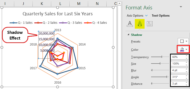 create radar chart microsoft excel for mac