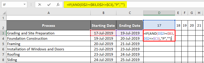 Excel Project Management Template 1-4