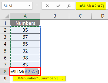sum of multiple rows in excel 1-2