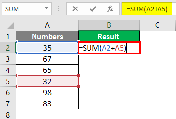 sum excel column