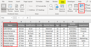 Column Freeze - Learn How to Freeze Columns in Excel | Educba