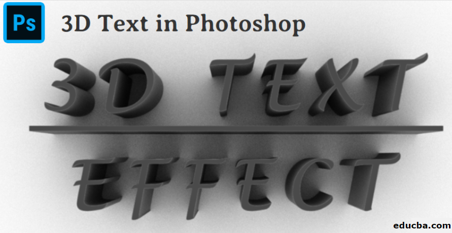 3d text photoshop