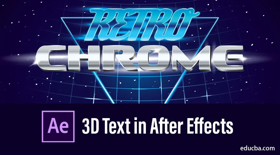 Text 3D în After Effects