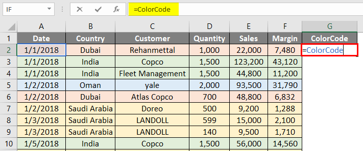 ColorCode Example #2