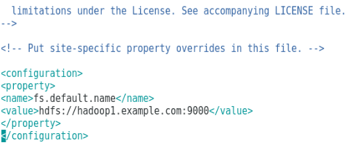 Configuration of core-site