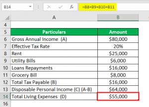 Disposable Income Formula | Examples with Excel Template