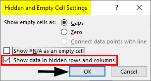 Hidden and empty rows