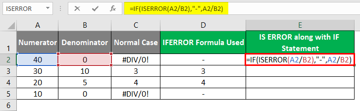 IFERROR Formula in Excel 2-1