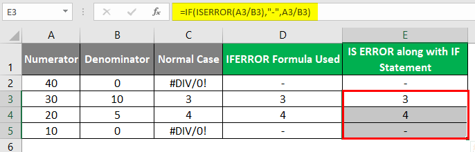 IFERROR Formula in Excel 2-3