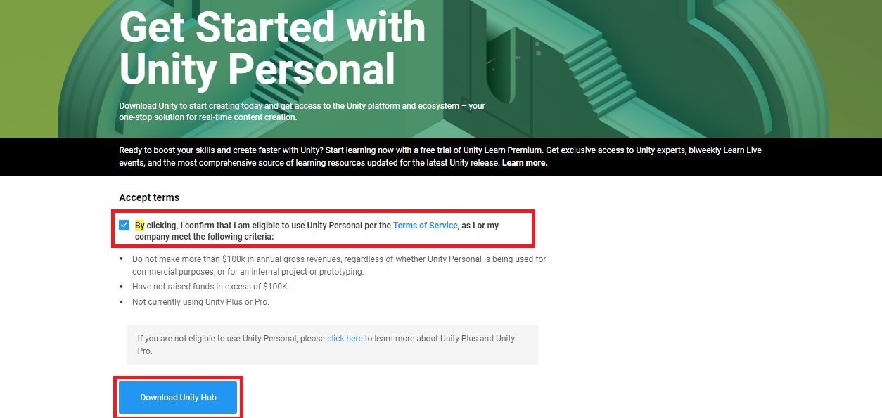 unity hub free download