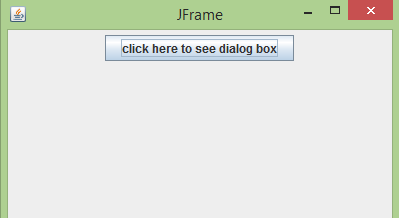 JDialog in Java Example 1-1