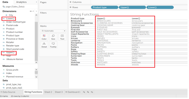 Tableau String Functions 2