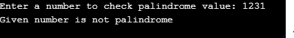 Palindrome in C Program Example 1-2