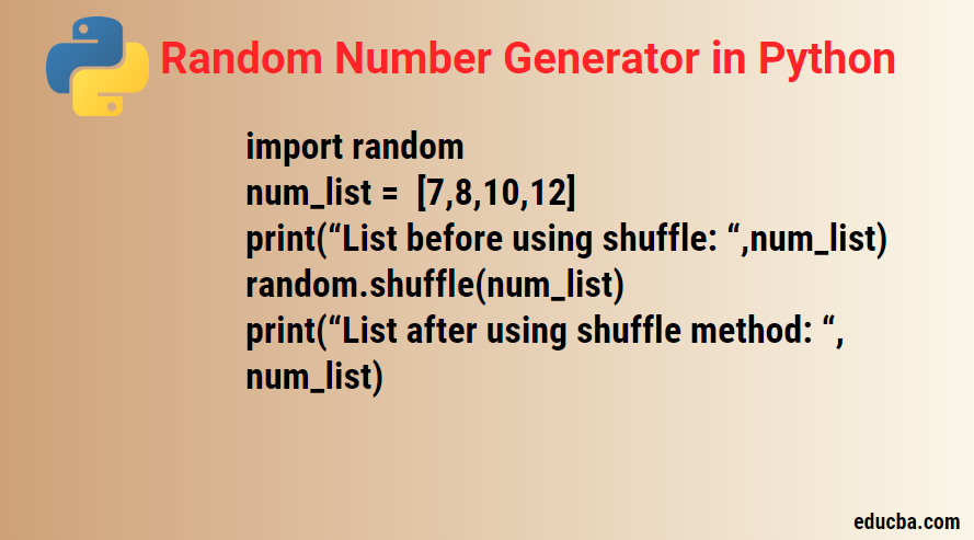 Random Number Generator In Python Examples Of Random Number