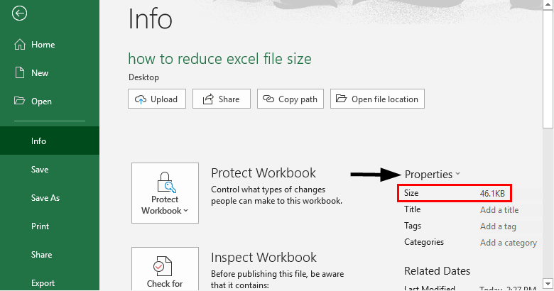 What Increases Excel File Size