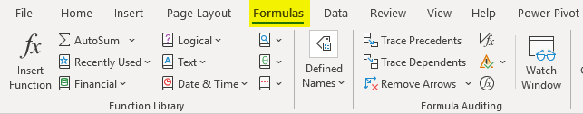 Ribbon in Excel 1-4