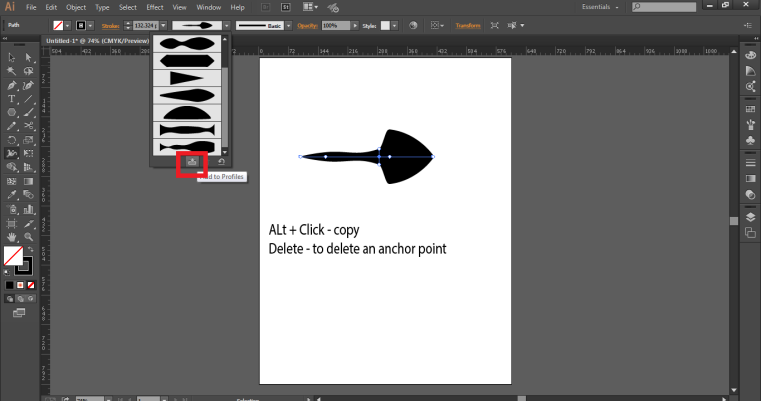 download custom variable width profile illustrator