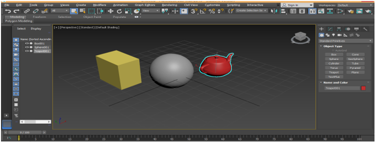 Objects in Viewport
